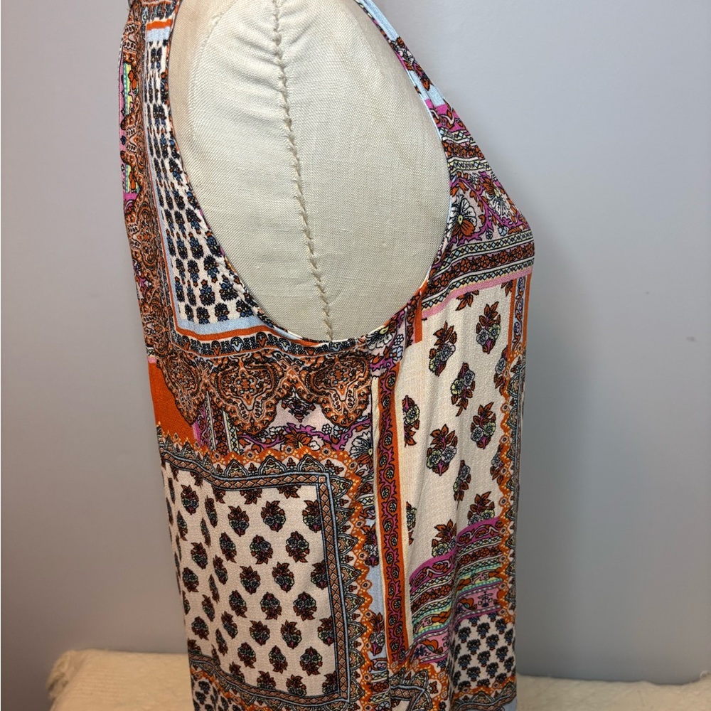 Women's Patchwork Sleeveless Blouse Small - Picture 3 of 8